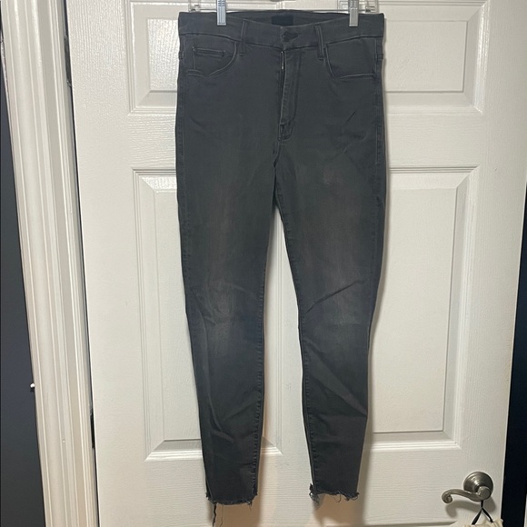 MOTHER Charcoal Denim with Copper Accents